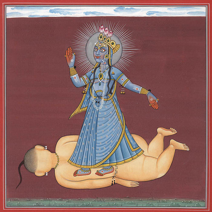 A Powerful Vision Of The Ferocious Bhadrakali (Tantric Devi Series)