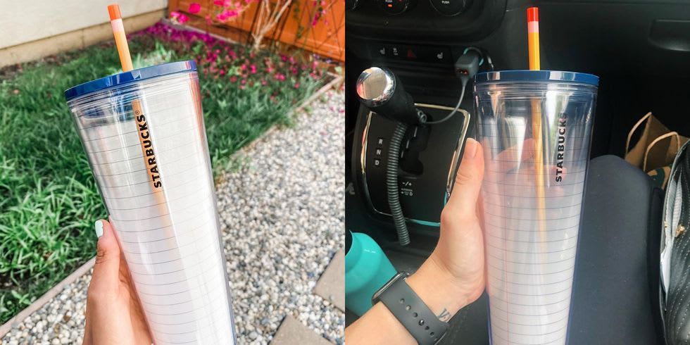 Starbucks Is Selling a Tumbler With a Pencil Straw and Notebook Design That’s Perfect for Teachers