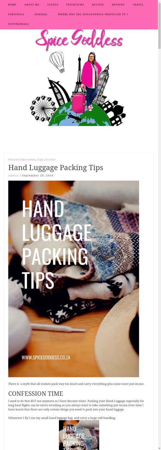 Hand Luggage Packing Tips