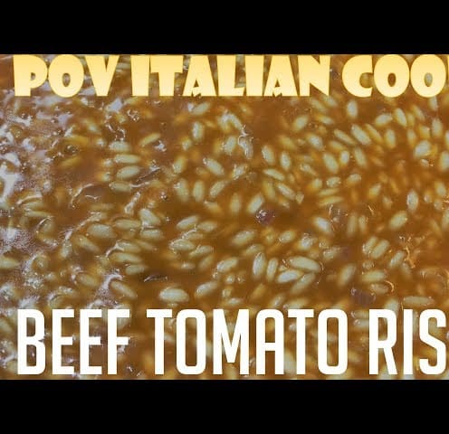 Simple Beef Tomato Risotto: POV Italian Cooking Episode 106