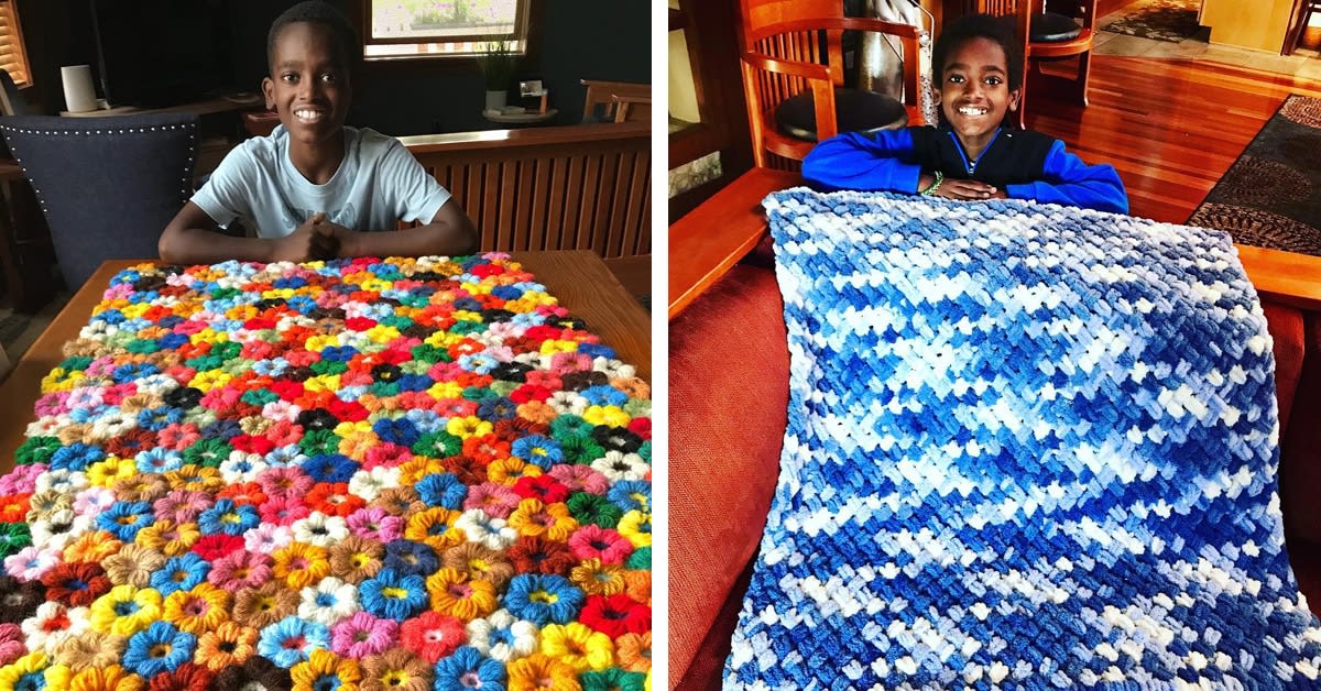 This 11-Year-Old Boy Is a Crochet Master Who Uses His Skills to Give Back to Charity