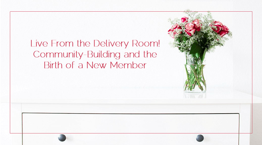 Live From the Delivery Room! Community-Building and the Birth of a New Member - Journalling Joy on Sahar's Blog
