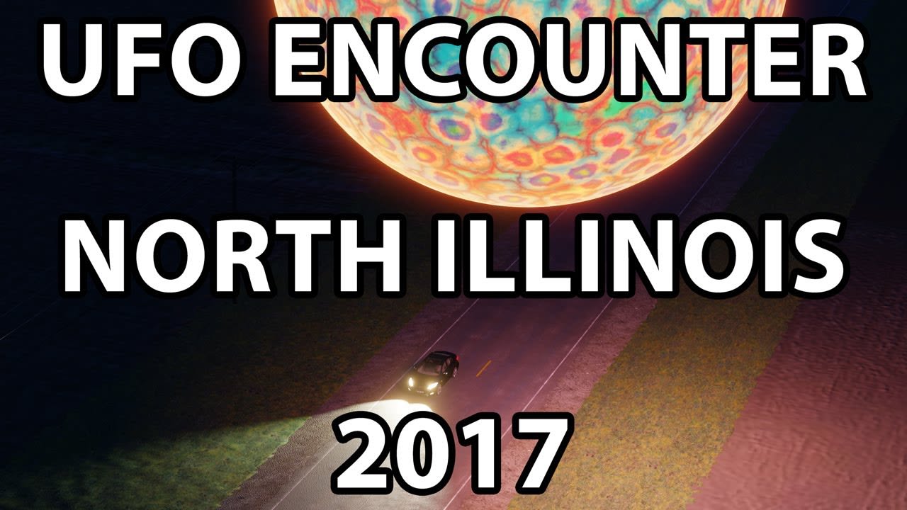 CG Reconstruction of VERY close encounter with huge UFO orb - Illinois 2017