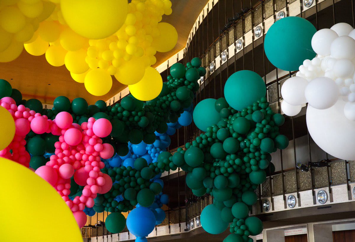Geronimo Fills Lincoln Center with a Massive Balloon Installation for the New York City Ballet