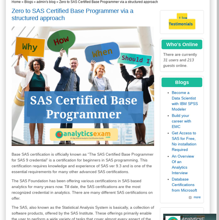 How to be SAS Certified Base Programmer, All you need to know about Base SAS certification