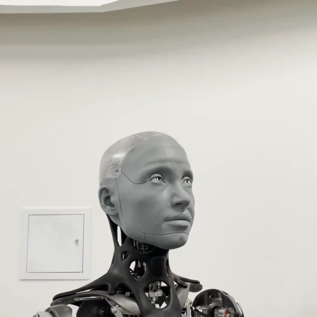 Don't touch the nose of this Robot