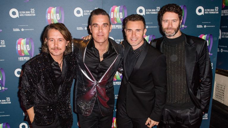 Robbie Williams and Take That reveal set list for online reunion gig in lockdown