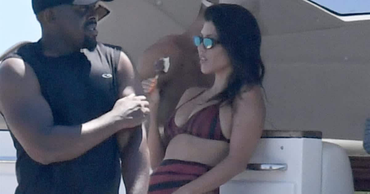 Kourtney Kardashian Is So Hot in Italy, She Has to Cool Herself Down With an Ice Cream Bar