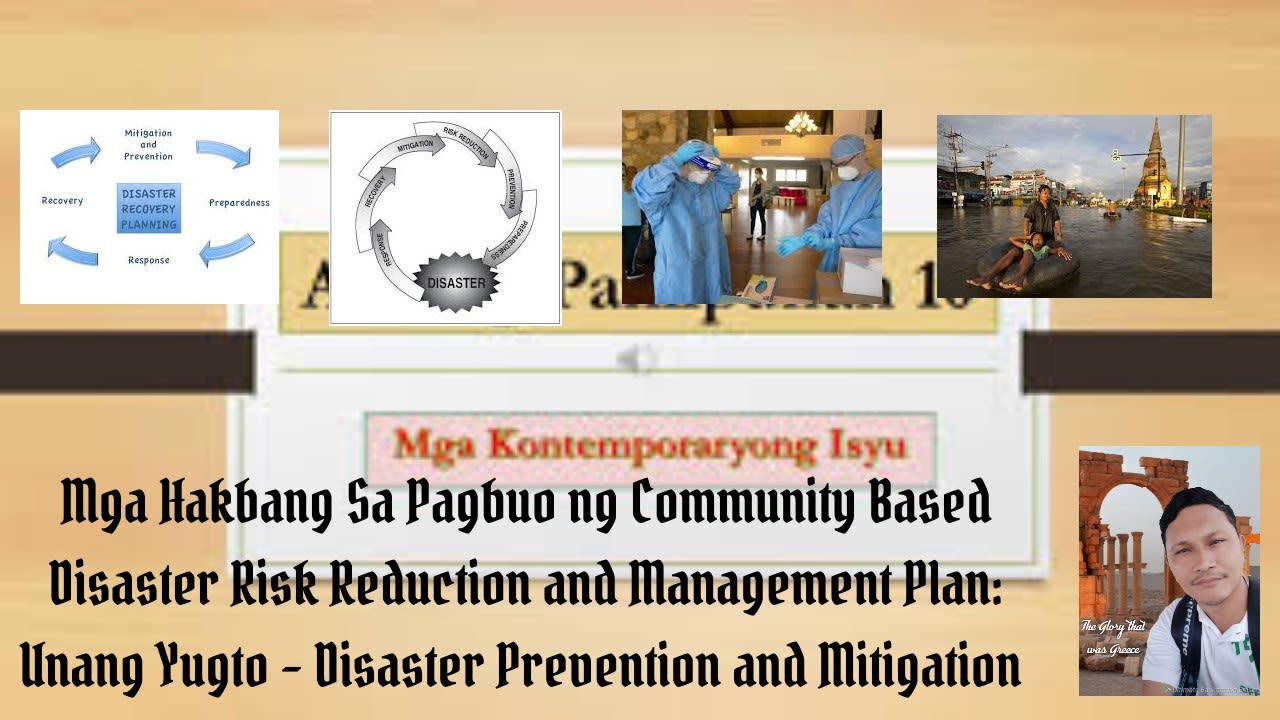 Mga Hakbang Sa Pagbuo Ng CBDRRMP: Unang Yugto- Disaster Prevention And Mitigation