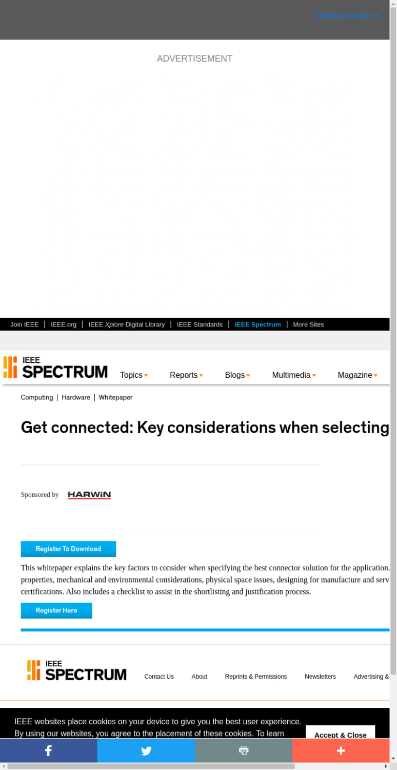 Get connected: Key considerations when selecting a connector
