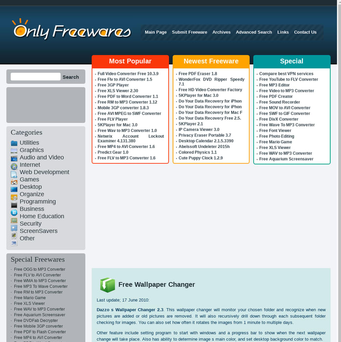 Free Wallpaper Changer - Download Freeware - Download Free Software