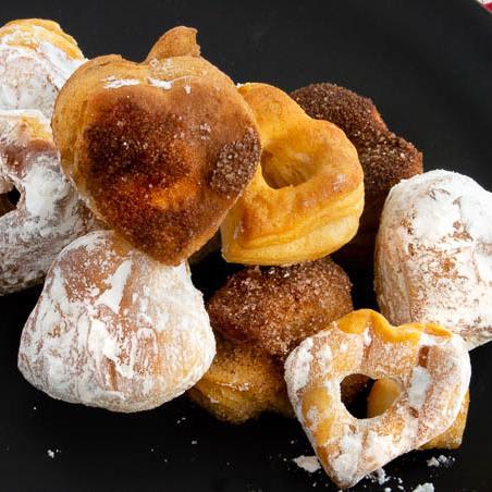 Valentine's Day Heart Shaped Donuts!