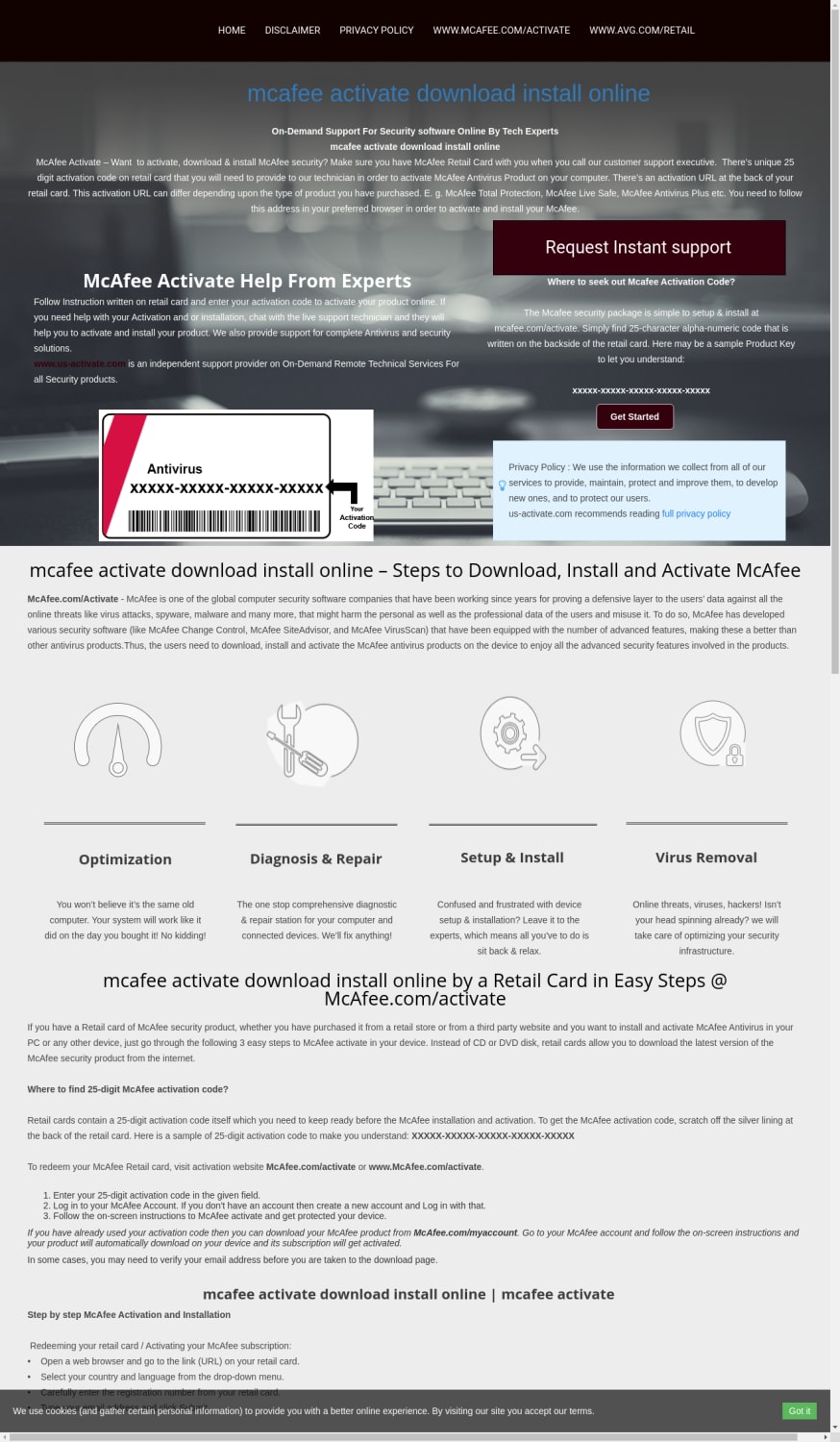 McAfee activate download install online at McAfee Activate website