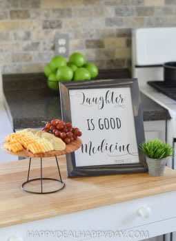 Repurposed Materials: Thrift Store Lampshade Into Cheese Platter | Happy Deal - Happy Day!
