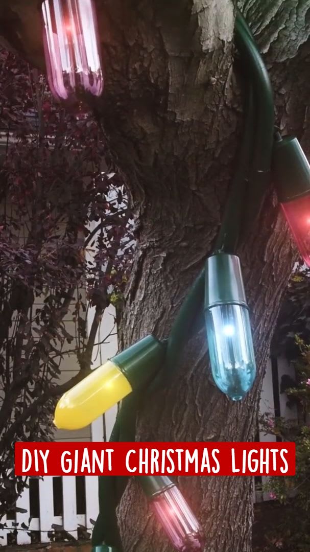 DIY Giant Christmas Lights