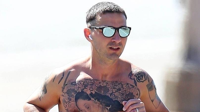 Shia LaBeouf Got A Bunch Of Real Tattoos For New Movie Role