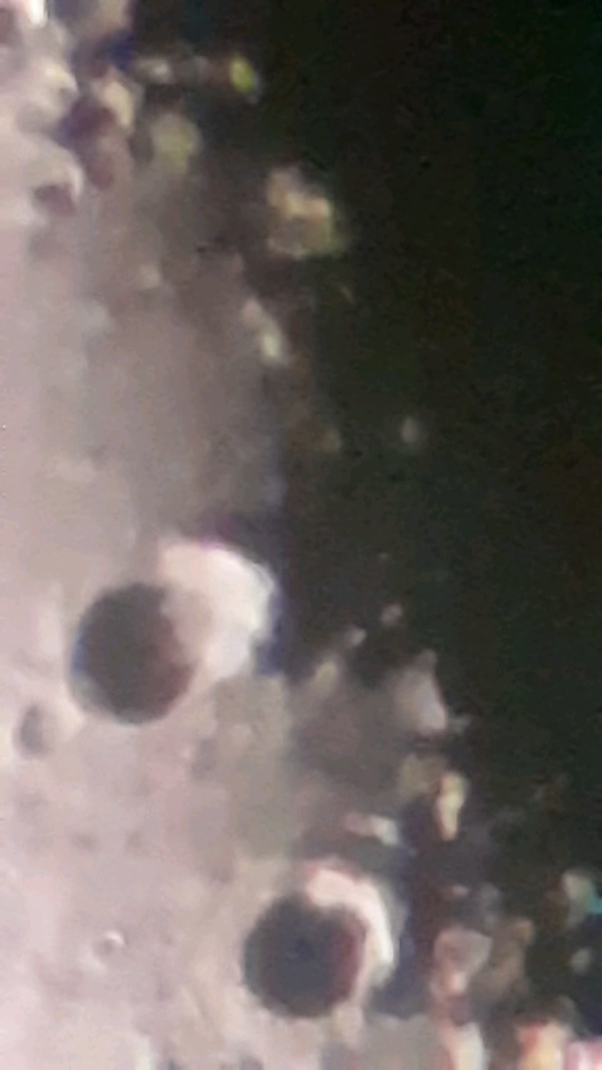 The moon trough my cheap telescope