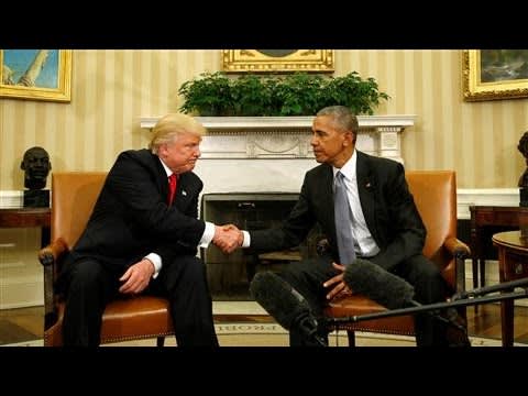 Donald Trump, Barack Obama Appear at White House Together