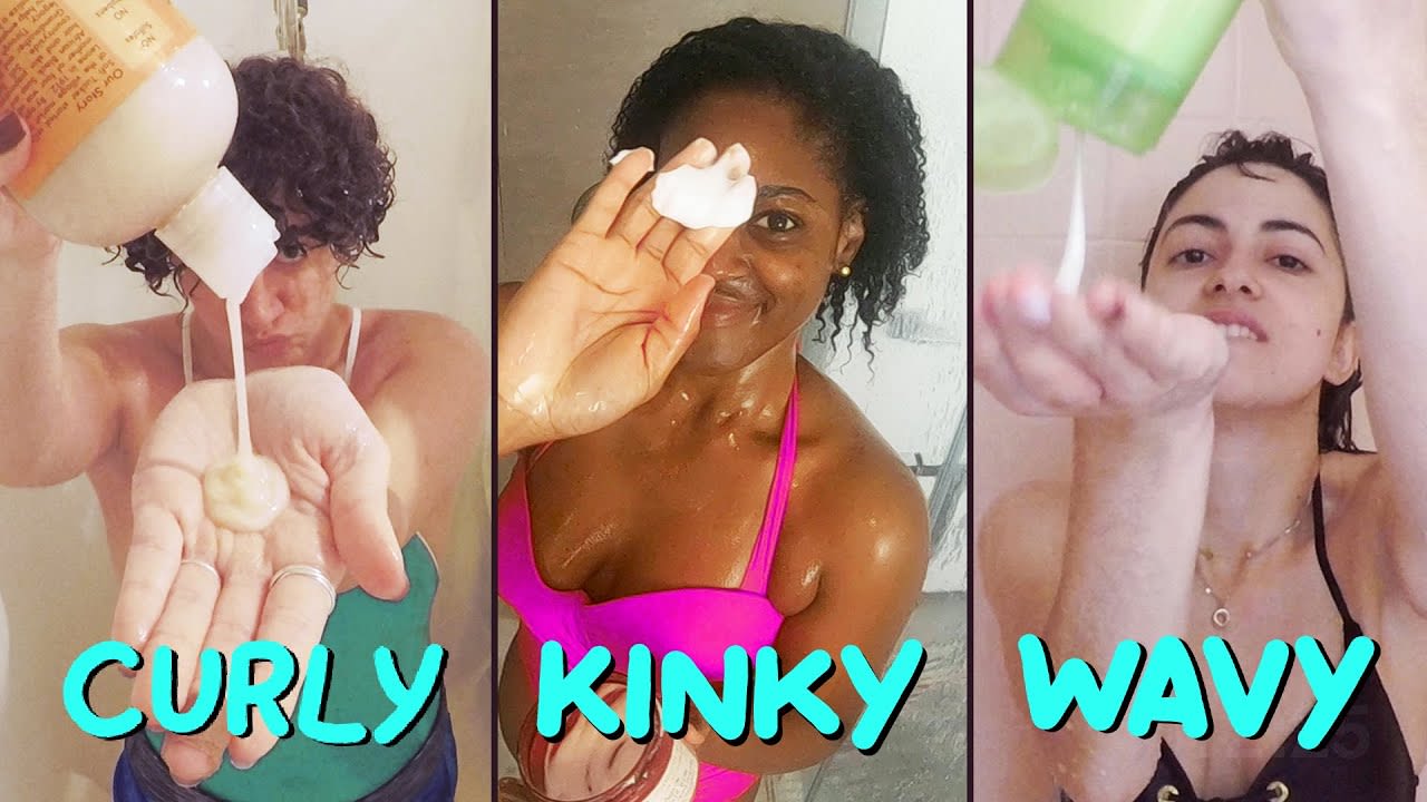 Three Different Curly Hair Wash Routines