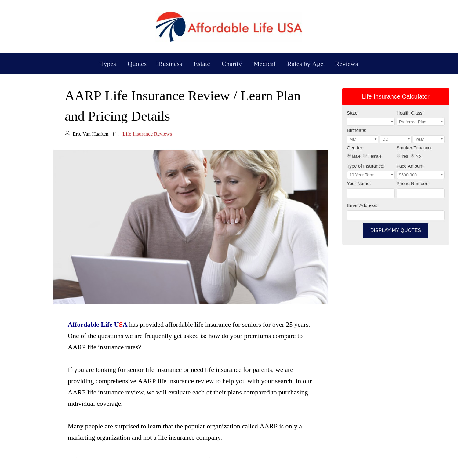 AARP Life Insurance Review/ Plans & Prices