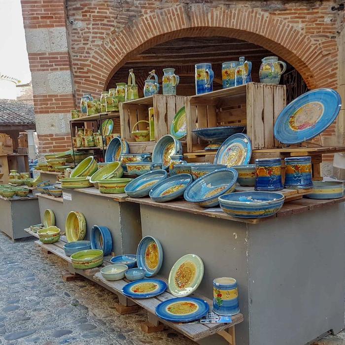 A Ceramic Market in Auvillar