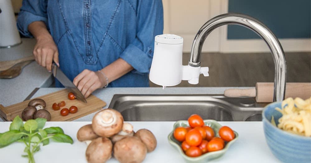 The world's first biodegradable tap water filter will give you delicious, clean drinking water
