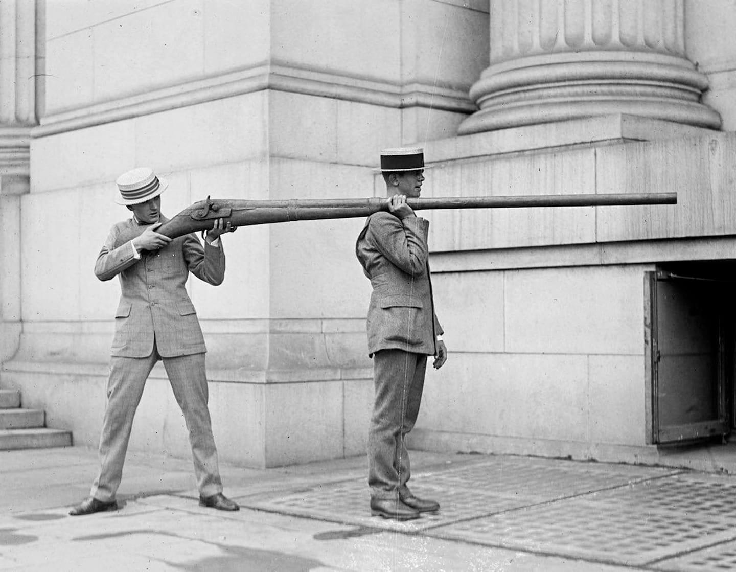 A Punt Gun is a type of extremely large shotgun used in the 19th and early 20th centuries for shooting large numbers of waterfowl for commercial harvesting operations and private sport.