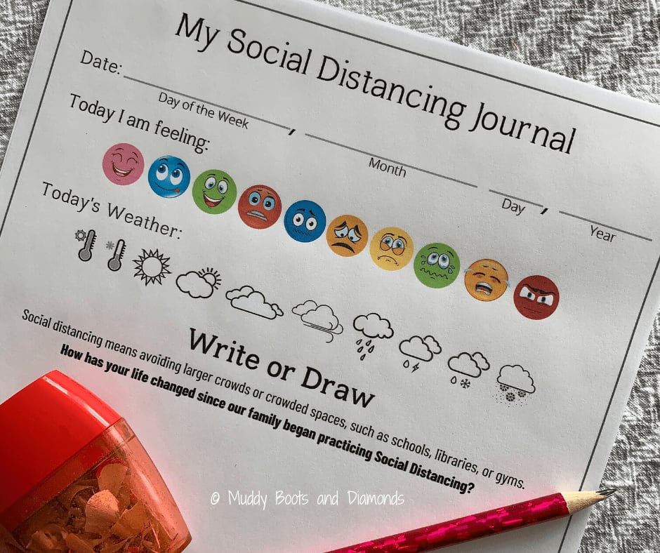 My Social Distancing Journal -- FREE Printable