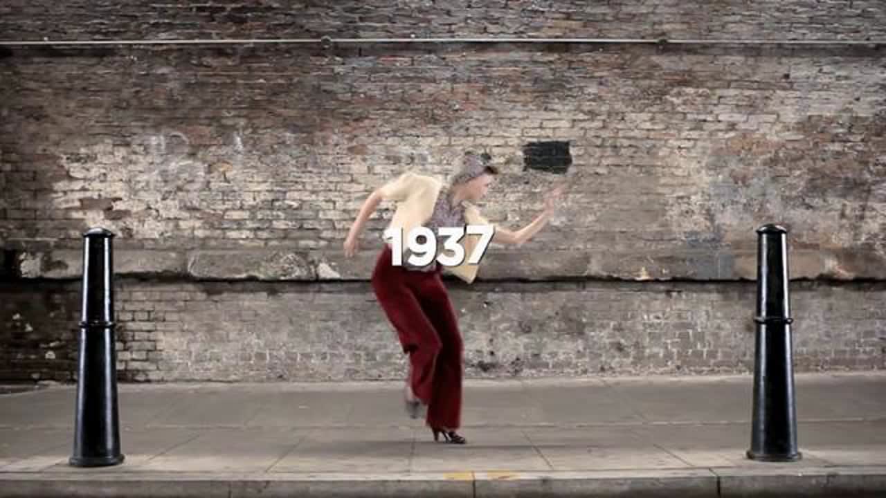 100 years of fashion in 100 seconds
