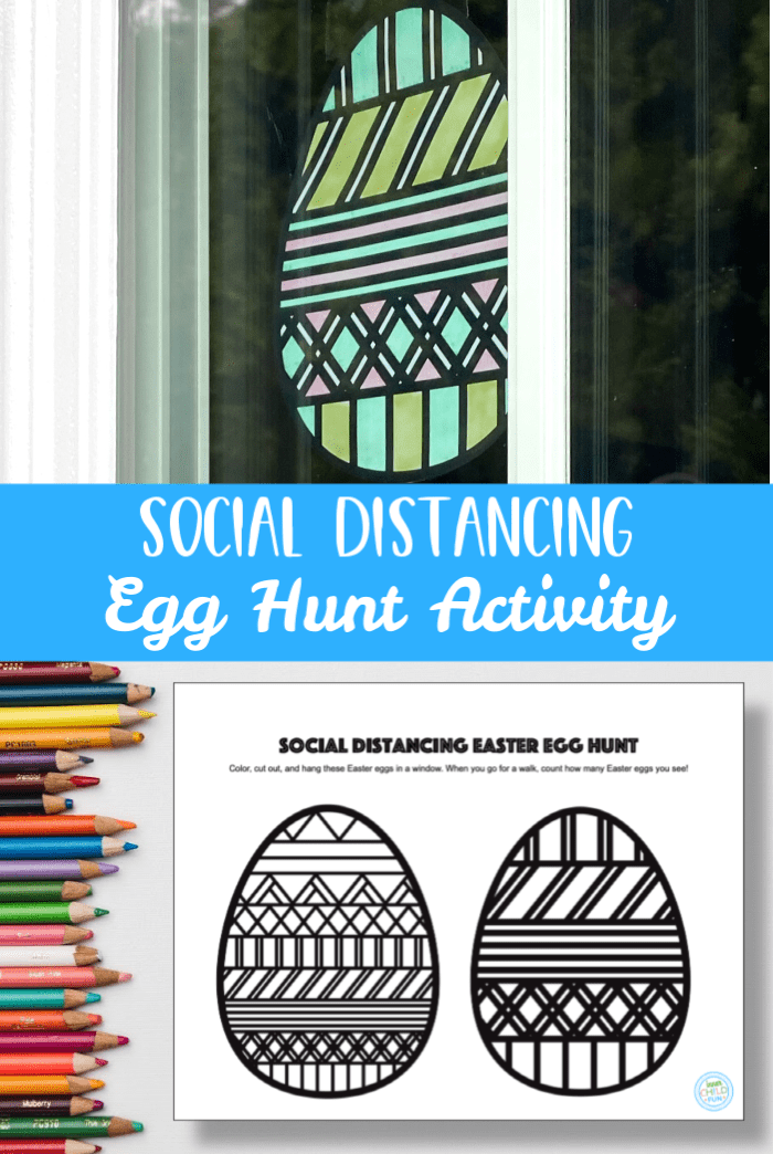 Social Distancing Egg Hunt Easter Activity