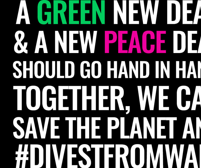 Include a New Peace Deal in the Green New Deal