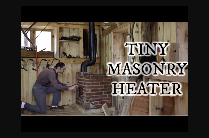 How to build a tiny masonry heater for the woodshop
