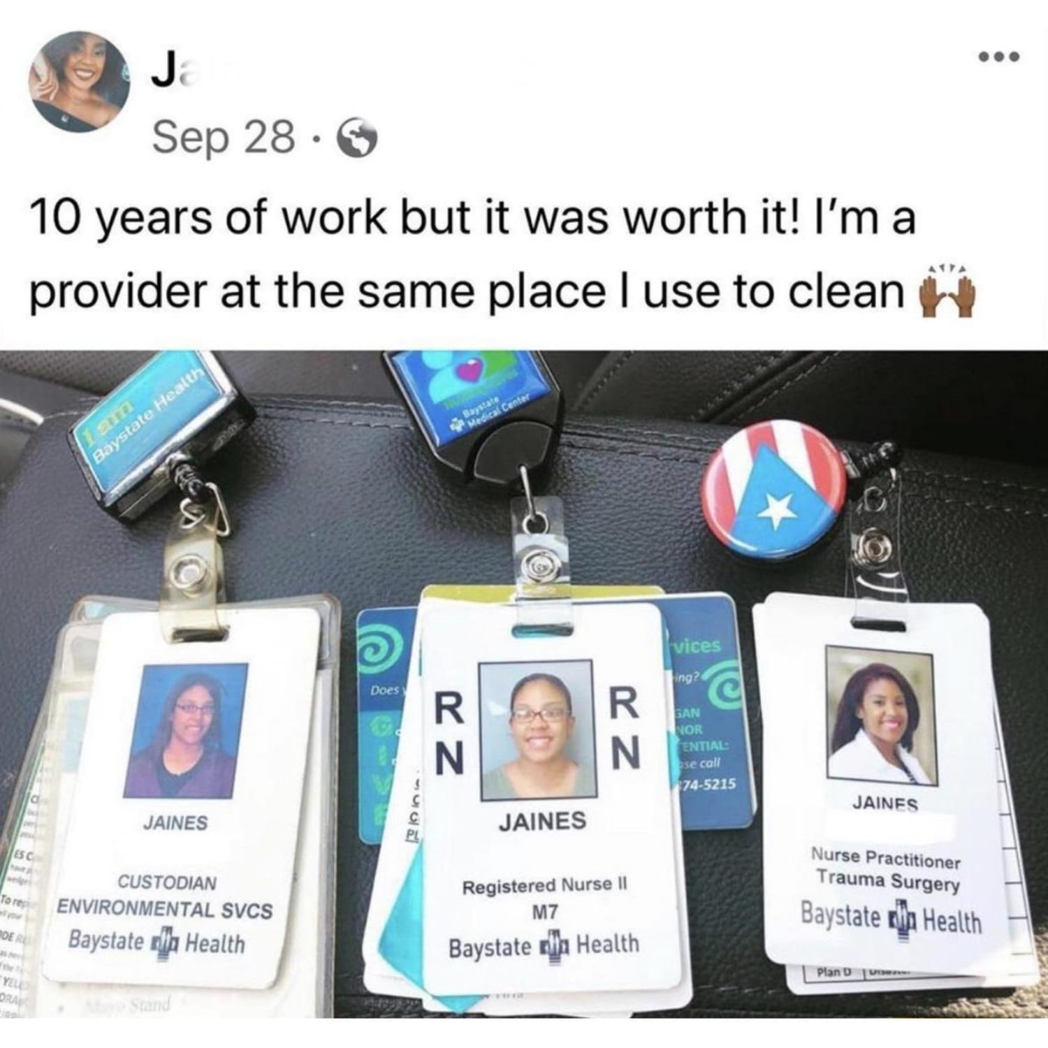 From custodian to nurse practitioner