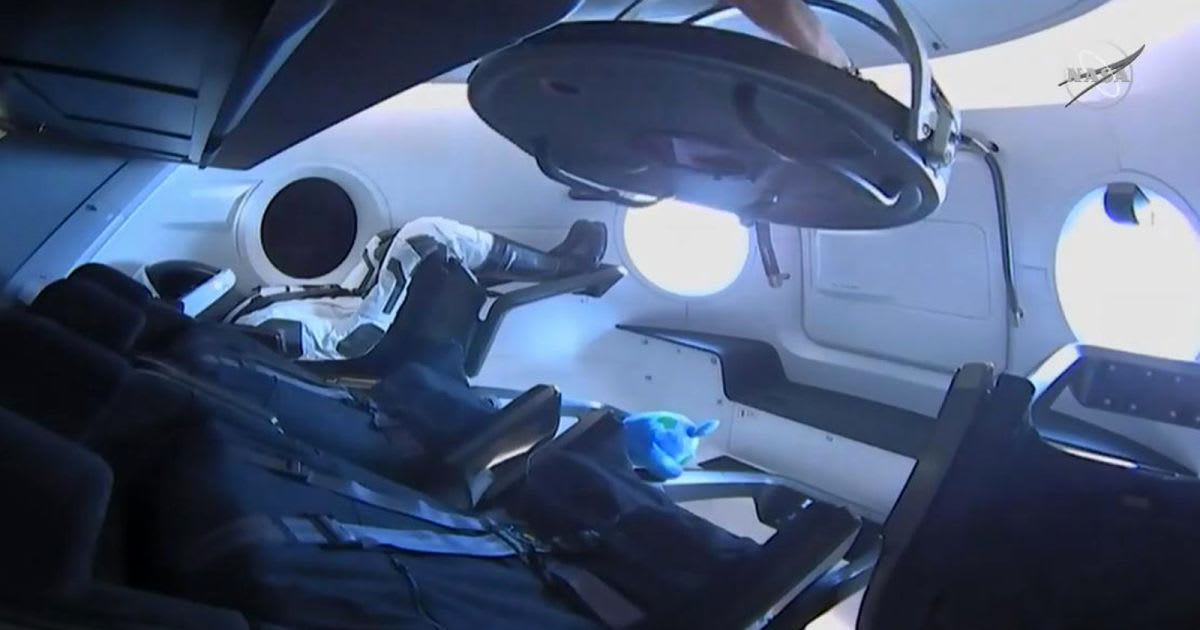 SpaceX Crew Dragon capsule docks with ISS