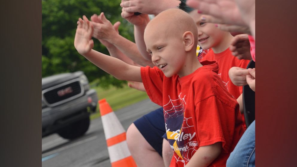 651 vehicles show up for surprise birthday of 8-year-old fighting cancer