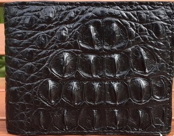Black Genuine Crocodile Leather Wallet - MC Luxury Store
