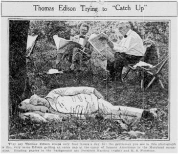 In 1921, President Harding, Thomas Edison, and Harvey Firestone went ...