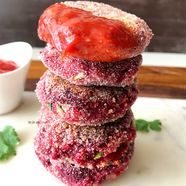 Beets Cutlet - Beets Patties - Simple Sumptuous Cooking