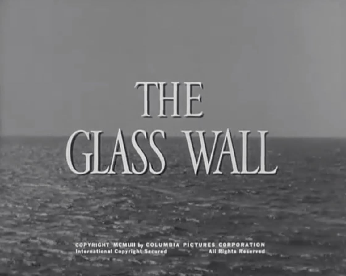 See the encore presentation of THE GLASS WALL ('53) this morning at 10am ET on NoirAlley hosted by