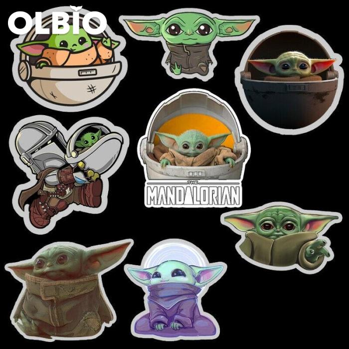 OLBIO Baby Yoda Star Wars The Mandalorian 8pcs Stickers FREE SHIPPING