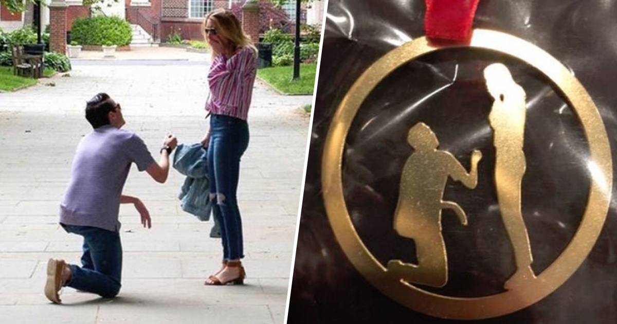 Mother-In-Law Gives Newlyweds Accidentally Rude Sculpture Of Proposal