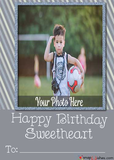 Online Birthday Card Maker With Name - Name Photo Card Maker