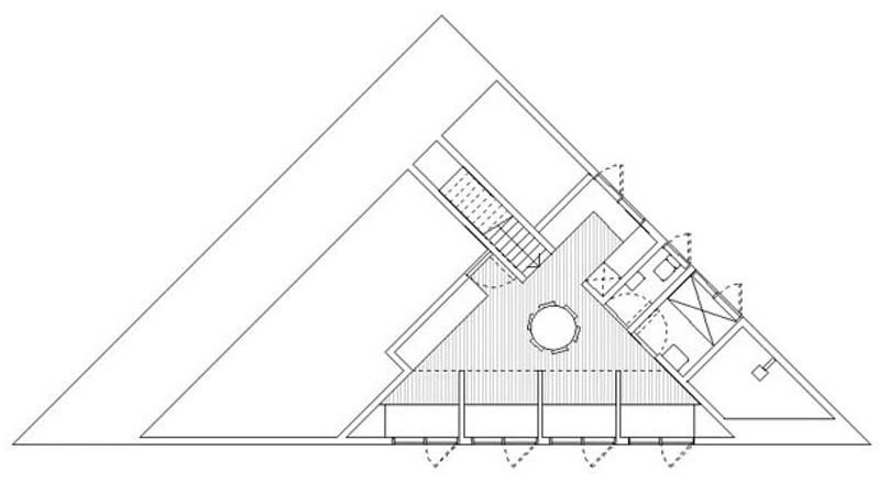 Architectural Drawings: 8 Triangular Projects That Embrace Their Awkward Sites