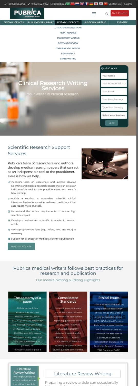 Scientific Medical Clinical Research Paper Writing Services help in Uk, India, usa