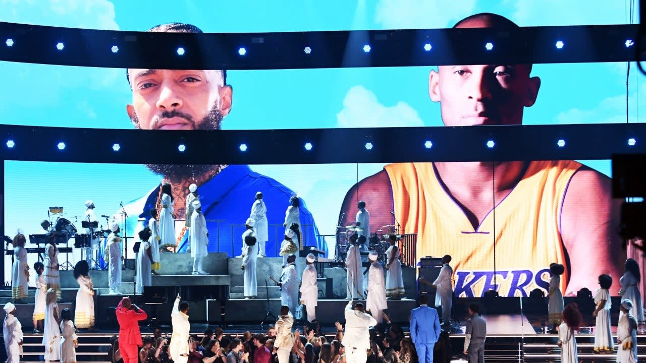 2020 GRAMMYs: John Legend, DJ Khaled and More Honor Nipsey and Kobe