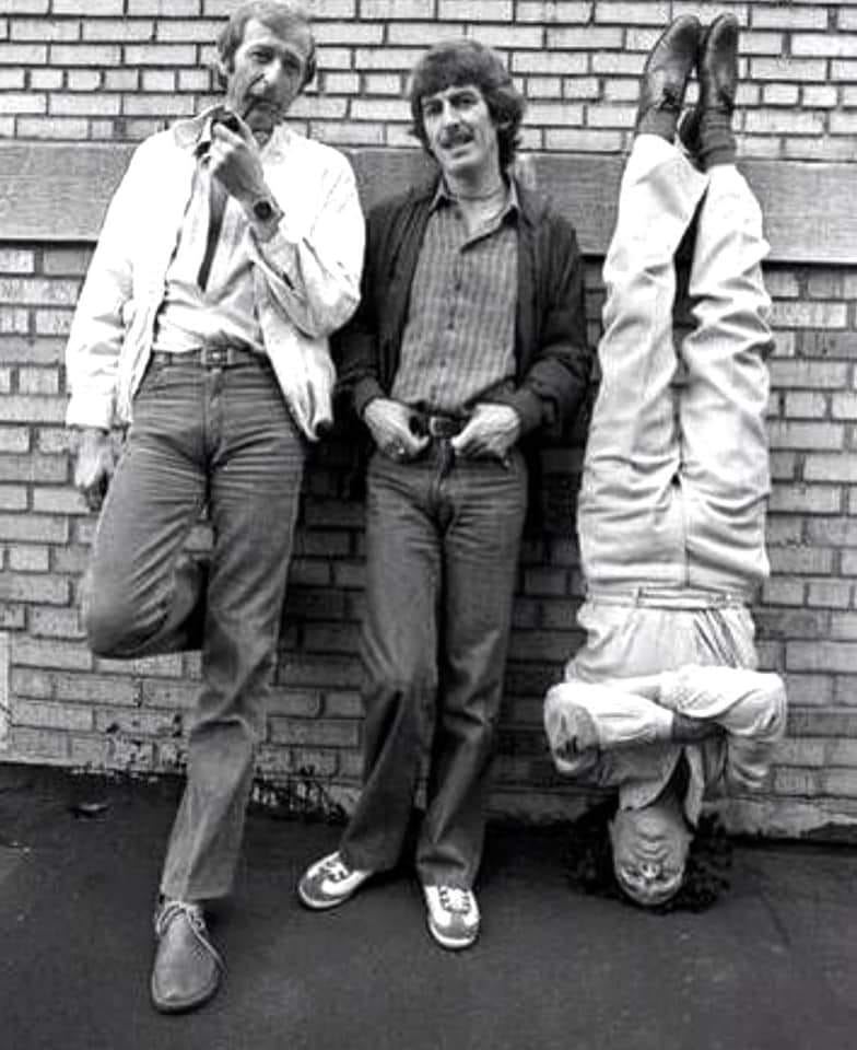 George with a few friends from Monty Python