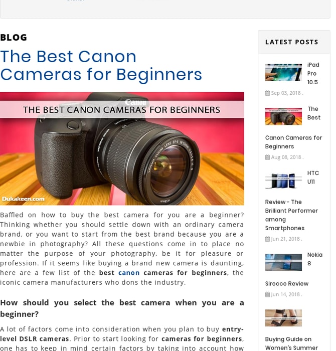 The Best Canon Cameras for Beginners