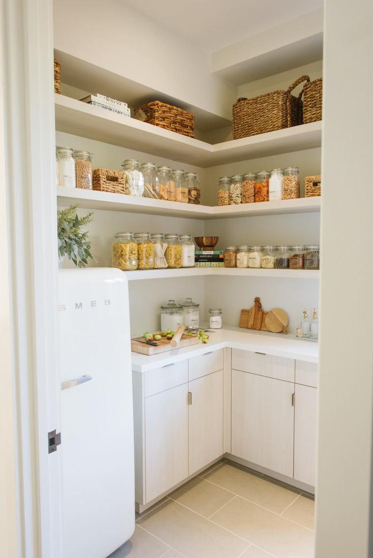 Who knew a pantry could be serene? Get the look of this modernfarmhouse pantry at home →
