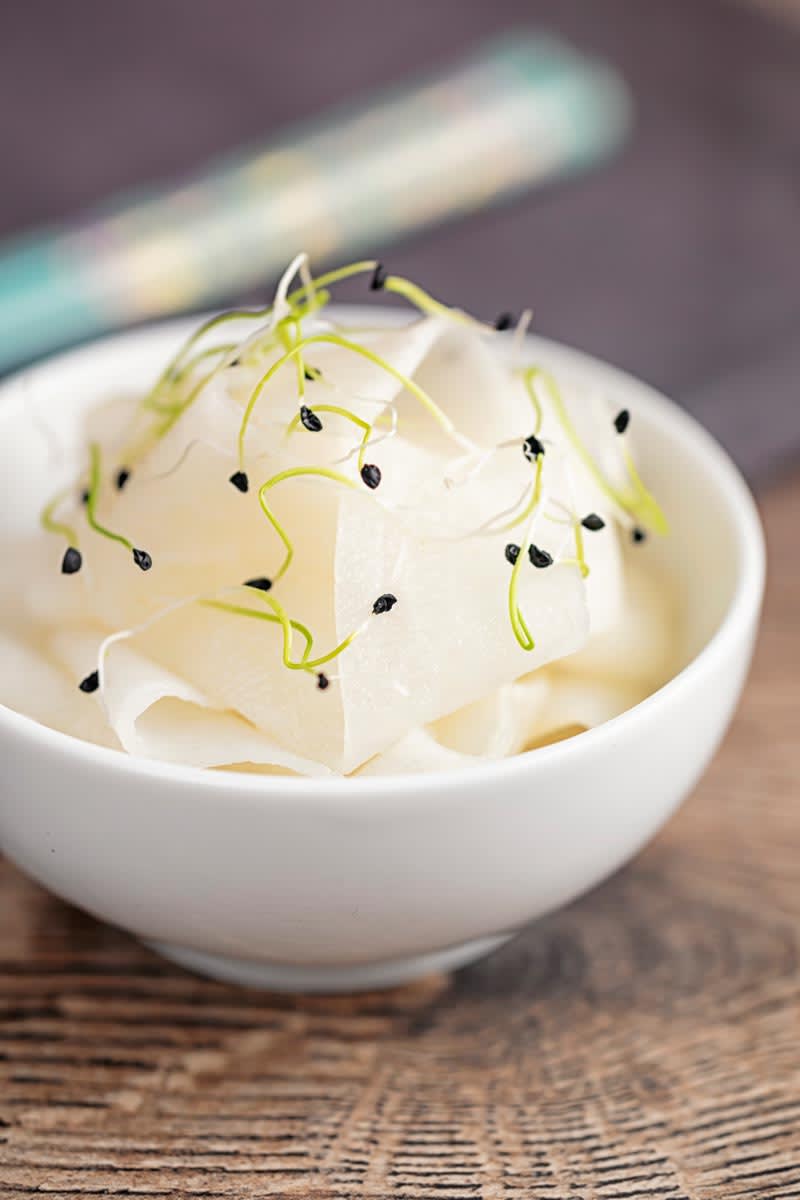 Pickled Daikon in 20 Minutes Flat!