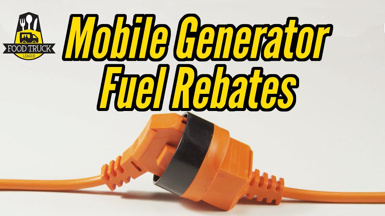 Mobile Generator Fuel Rebates (2020)